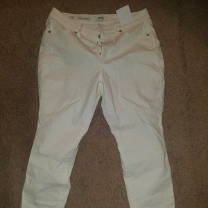 Sonoma Curvy Skinny High Rise Jeans White 14S NWT